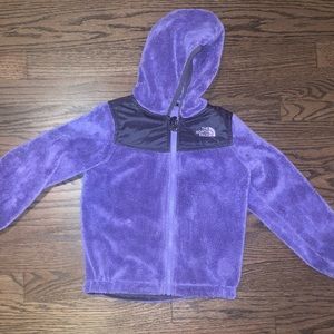 Purple north face fleece-toddler girl